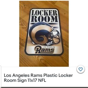 TWO(2)💙 LA RAMS LOCKER ROOM MAN CAVE DECOR PERFECT DAD GIFT 💛 FINAL PRICE❣️